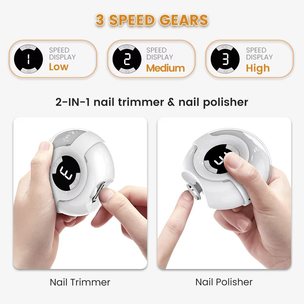Lewoch Electric Nail Trimmer & Polisher - Trimming Make Safer & Easier