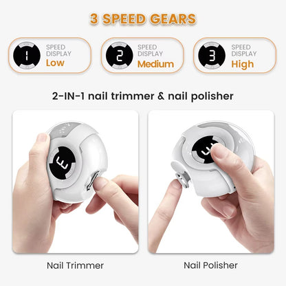 Lewoch Electric Nail Trimmer & Polisher - Trimming Make Safer & Easier